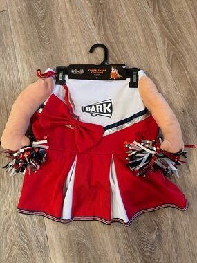 Brand new size xxl cheerleader dog Dress with Pom-Poms